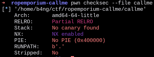 ropemporium - callme